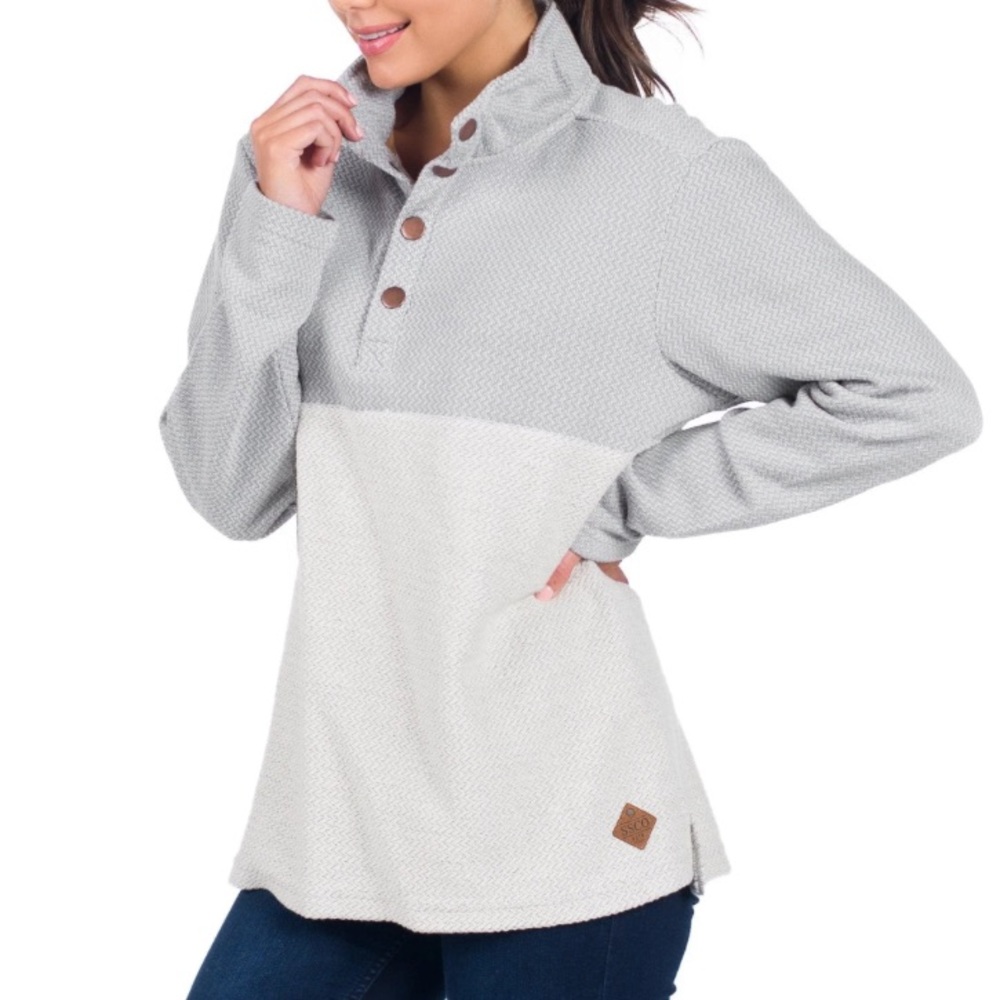 Southern Shirt Herringbone Loop Pullover - image 1